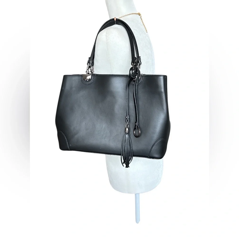 Cielo Celeste Black Genuine Italian Leather Purse